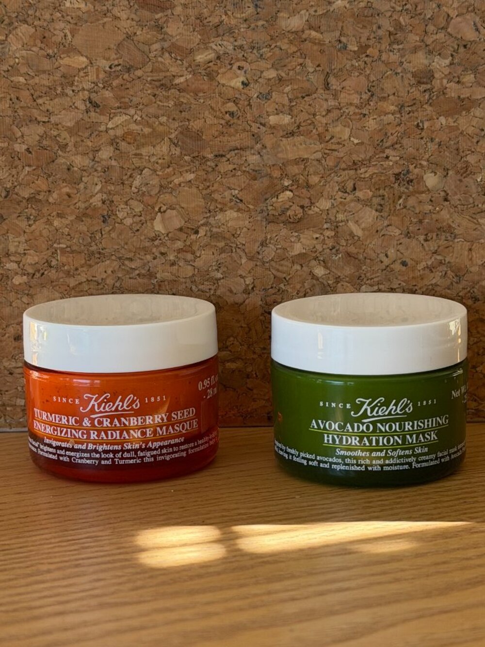 Kiehl’s Mask Duo: Turmeric & Cranberry + Avocado Hydration Masks 0.95oz